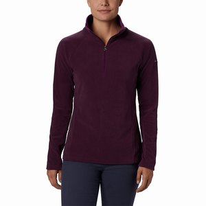 Columbia Glacial™ IV Half Zip Skinna Dam MörkRöda (DWRJB7435)